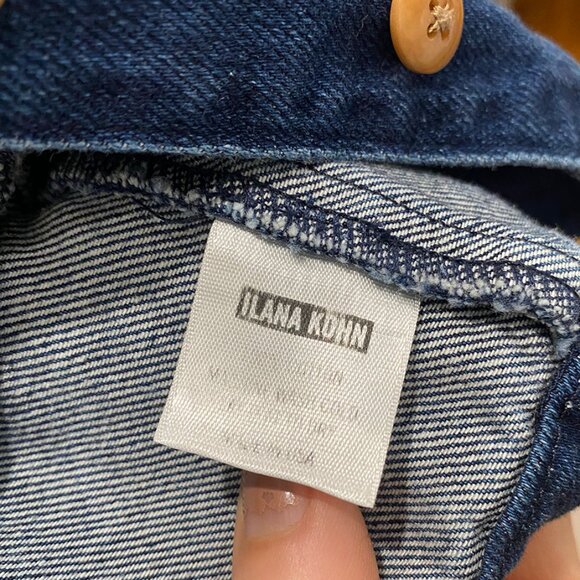 Ilana Kohn | Indigo Denim Cropped Jacket/Top π β Size L - Picture 9 of 12